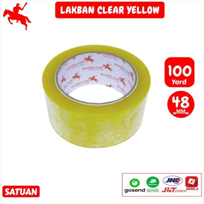 

] LBN-0001 Lakban bening OPP tape 100yard tebal high quality