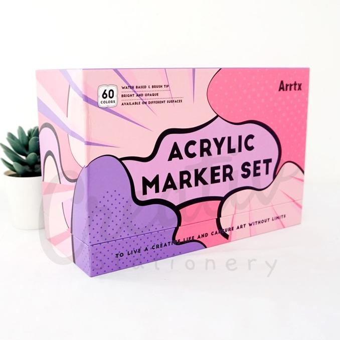 

Arrtx Acrylic Brush Marker Spdidol Akrilik 60B Anime Color