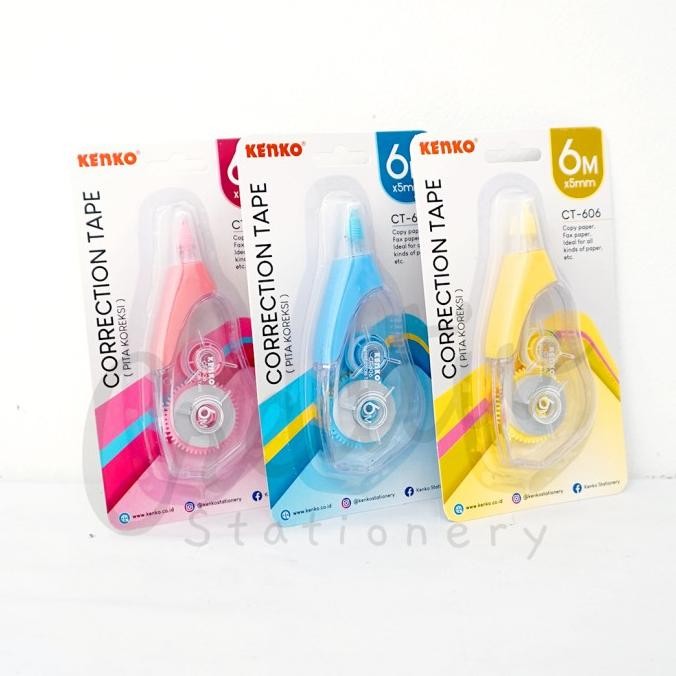 

Kenko Correction Tape Tip Ex Kertas CT-606 6 Meter