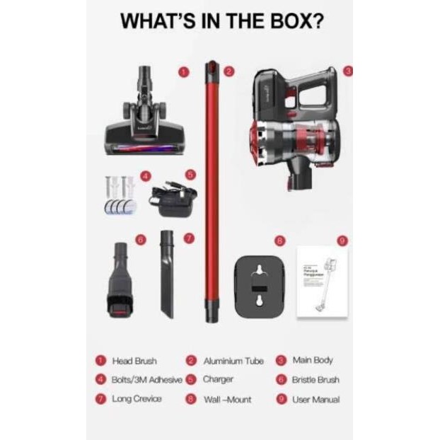 PROMO Kurumi Cordless KV 05 Vacuum Cleaner / Stick Vacuum Cleaner Kurumi KV05 / Vacuum Mop