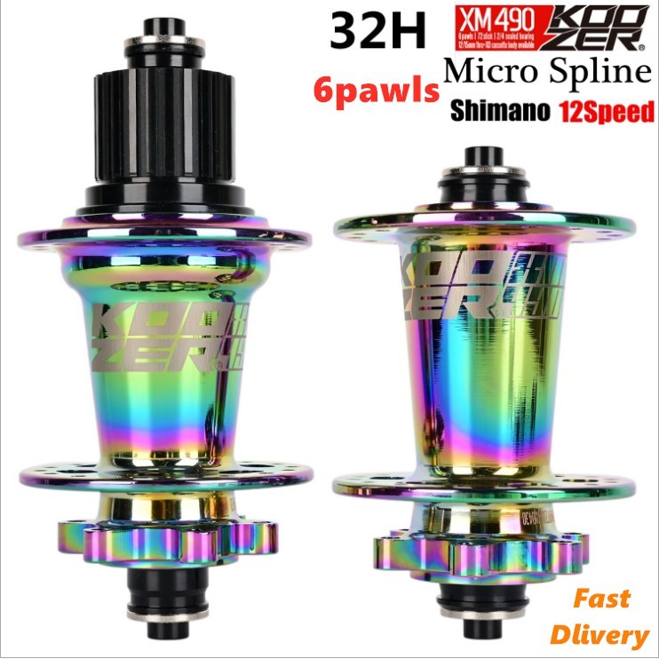 ⚡COD⚡Micro Spline freehub KOOZER XM490 PRO hub kaset hub sepeda 135x10 142x12MM MS 12 kecepatan MTB 