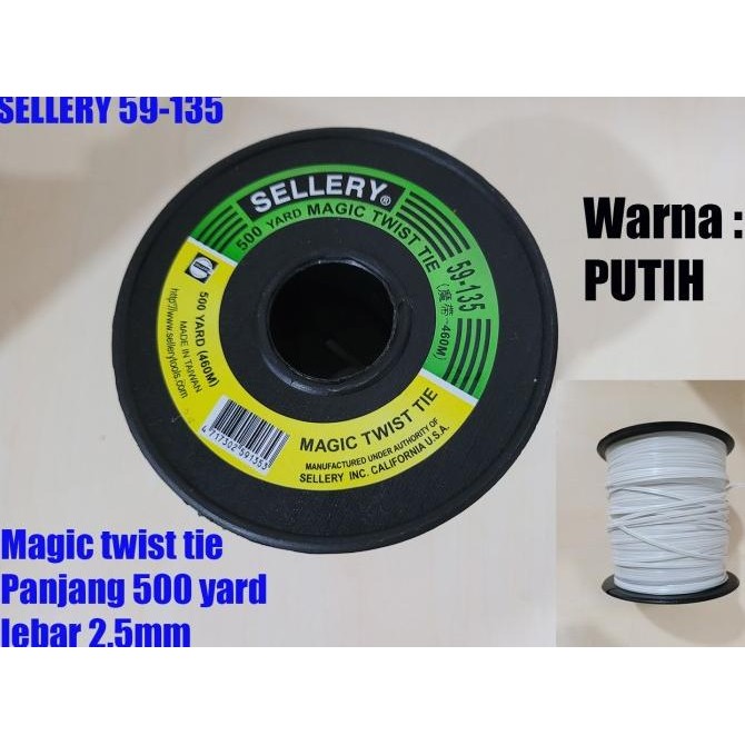 

TERMURAH - Pengikat Magic Twist Tie 480M HITAM-PUTIH (59-135) SELLERY
