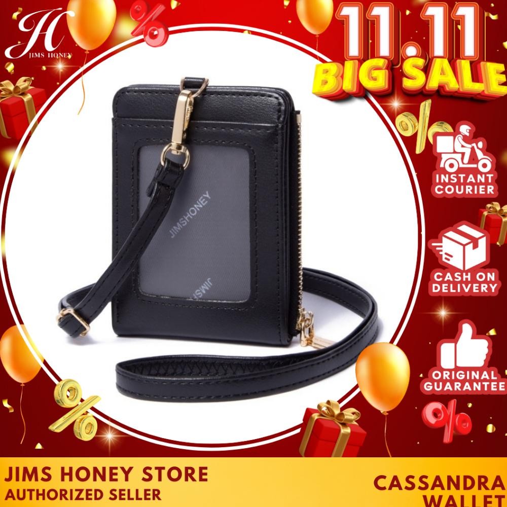 JIMS HONEY CASSANDRA WALLET DOMPET LANYARD KALUNG GANTUNG LEHER ID CARD HOLDER WANITA PRIA UNISEX