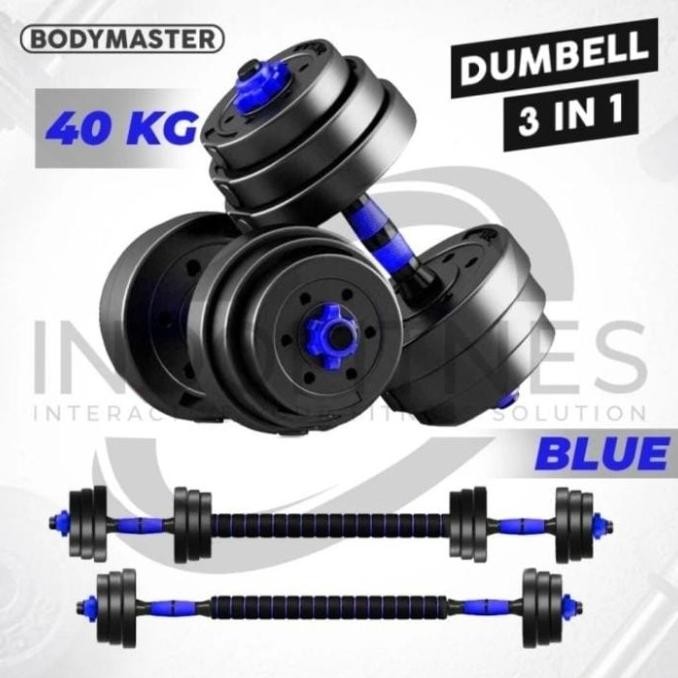 Baru Dumbell Barbel set peralatan fitness 40 kg - Barbel set 40kg
