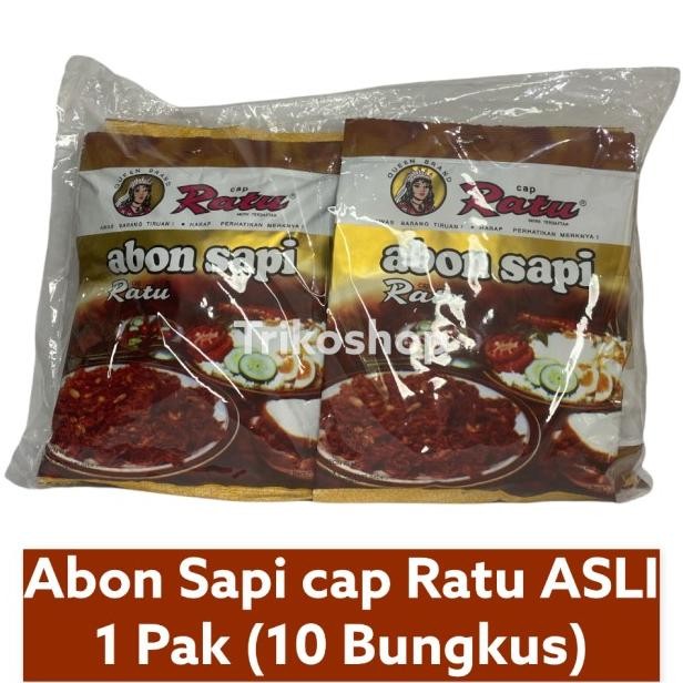 

Abon Sapi Cap Ratu 10 Pc / 1 Pak