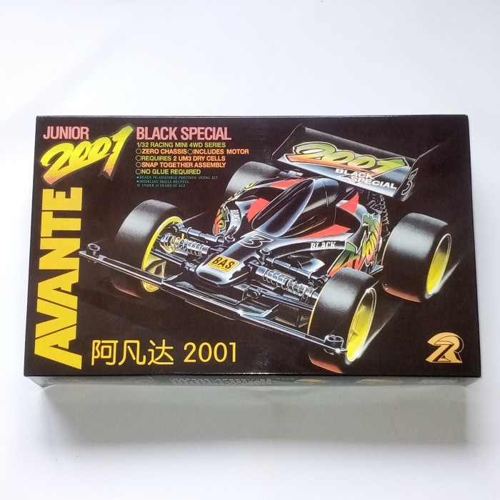 Tamiya Mini 4WD Merk Ruize Avante 2001 Black Special