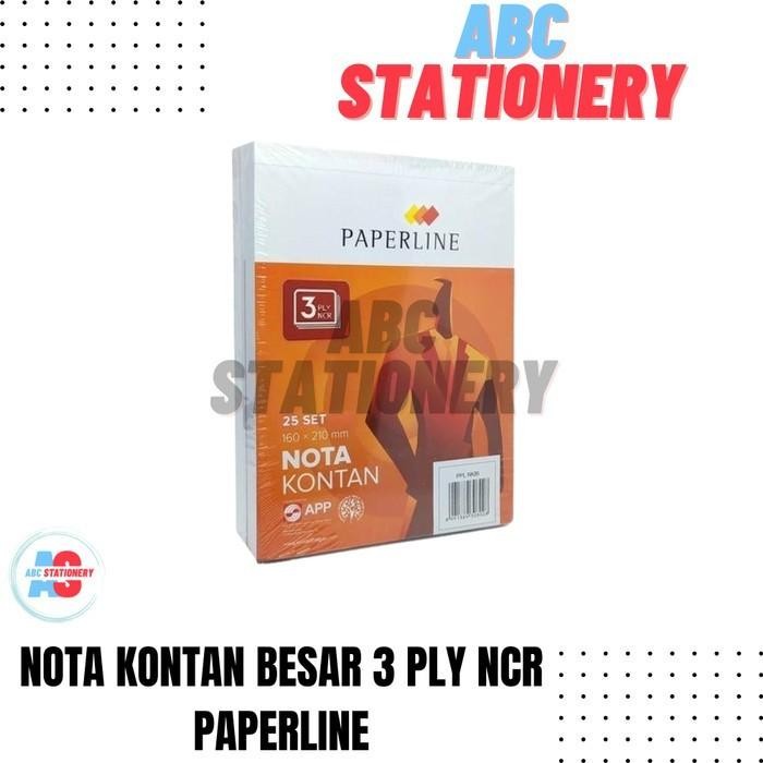 

Nota Kontan Besar 3 Ply Ncr Paperline (Kelipatan 10 Buku)