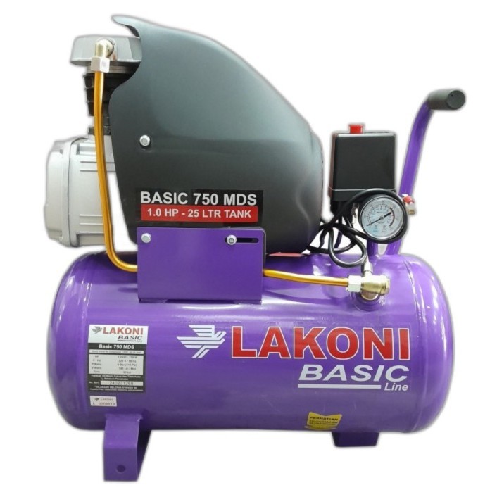 COMPRESSOR 1 PK LAKONI BASIC 750 MDS KOMPRESOR ANGIN 1 HP 25 L
