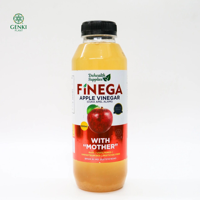 

TERMURAH Finega Apple Cider Vinegar / Cuka Apel (Botol Plastik) - 250 ml