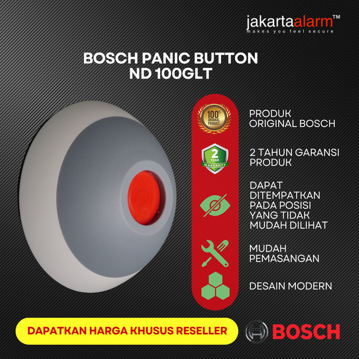 Panic Button Alarm Hold Tombol Darurat BOSCH ND-100-GLT ISC-PB1-100