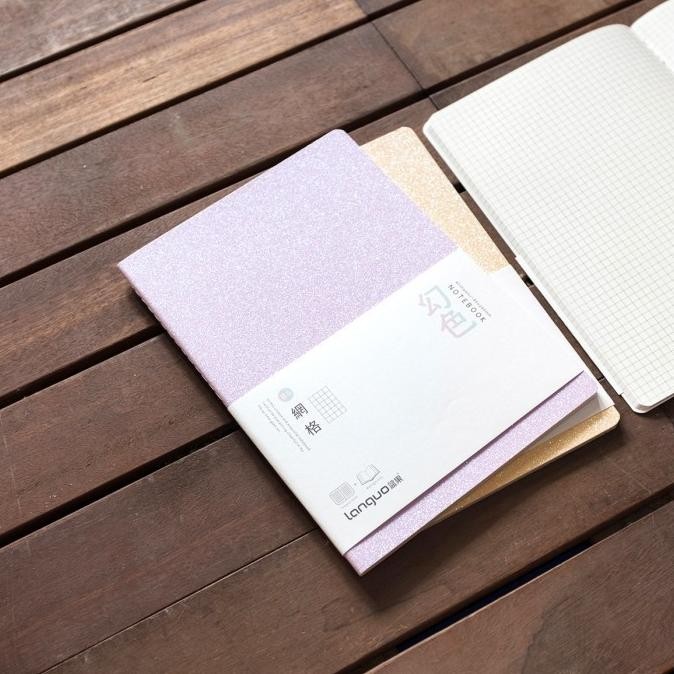 

Floating Dream Glitter Grid Notebook B5 [CREATIV] - PURPLE