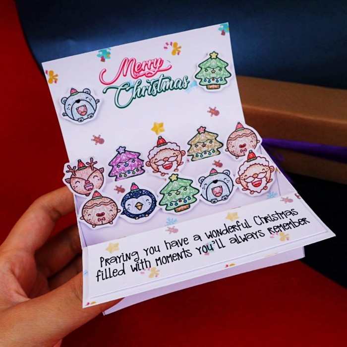 

Tersedia Chubby Pop Up Wide Box Christmas Kado Hadiah Natal Unik Kartu Ucapan