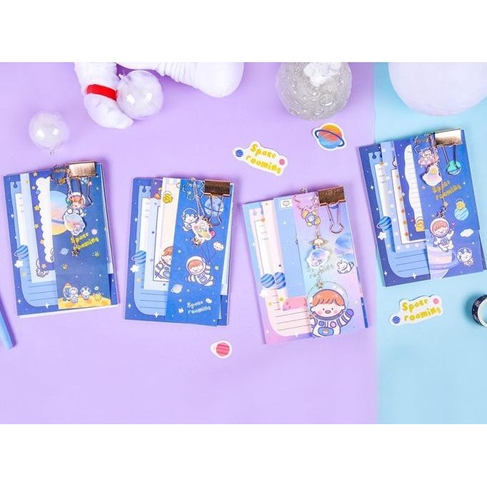 

TERMURAH - Space Roaming Mini Stationery Set [CREATIV]