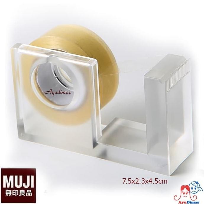 

NEW MUJI Acrylic Tape Dispenser Small - Tempat / pemotong selotip