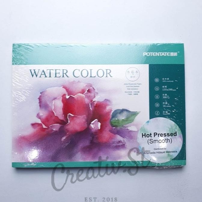 

Potentate Watercolor Pad Smooth HOT PRESSED 19 x 13 cm