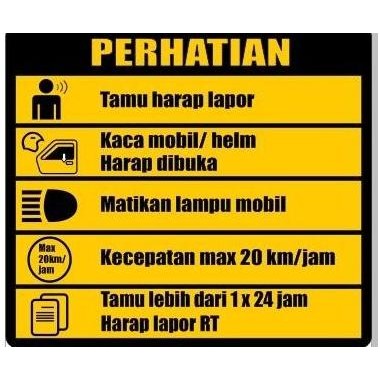 

Rambu Perhatian Tamu Wajib Lapor 40 Cm