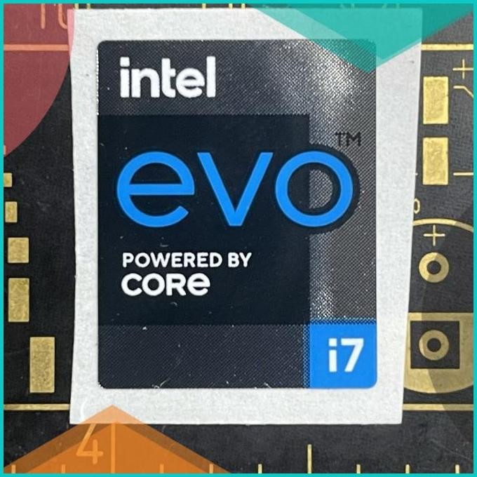 Sticker stiker logo intel Core i7 EVO 11th gen ori 11OKTZ4 tools