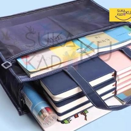 ORIGINAL ZIPPER BAG DOCUMENT BAG MAP ORGANIZER DOKUMEN MAP TEMPAT BERKAS ZIPPER
