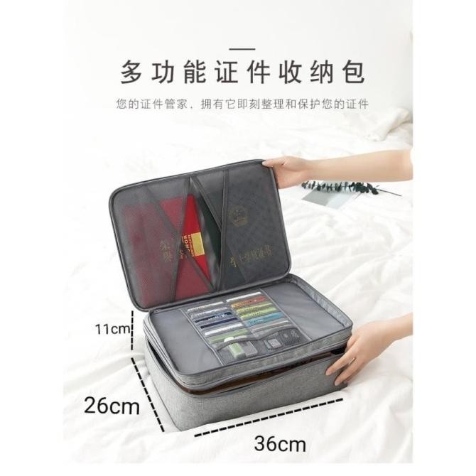 

MURAH [LOCKIT] TRAVEL DOCUMENT BAG 3 DIGIT PASSWORD / TAS DOKUMEN ANTI