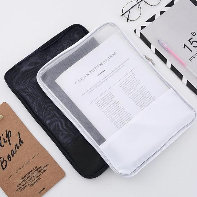 

SUPER MURAH TAS DOKUMEN JARING A4 KANTONG POUCH BAG MAP FILE ORGANIZER SERBAGUNA