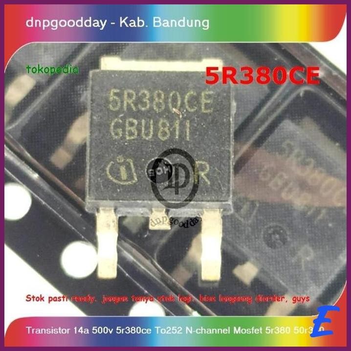 | DPD | TRANSISTOR 14A 500V 5R380CE TO252 N-CHANNEL MOSFET 5R380 50R380