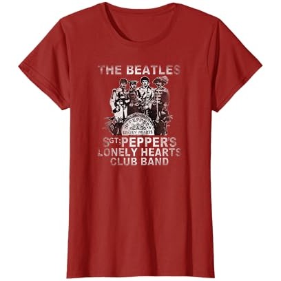 The Beatles Lonely Hearts Club T-Shirt |SrzxABMM|