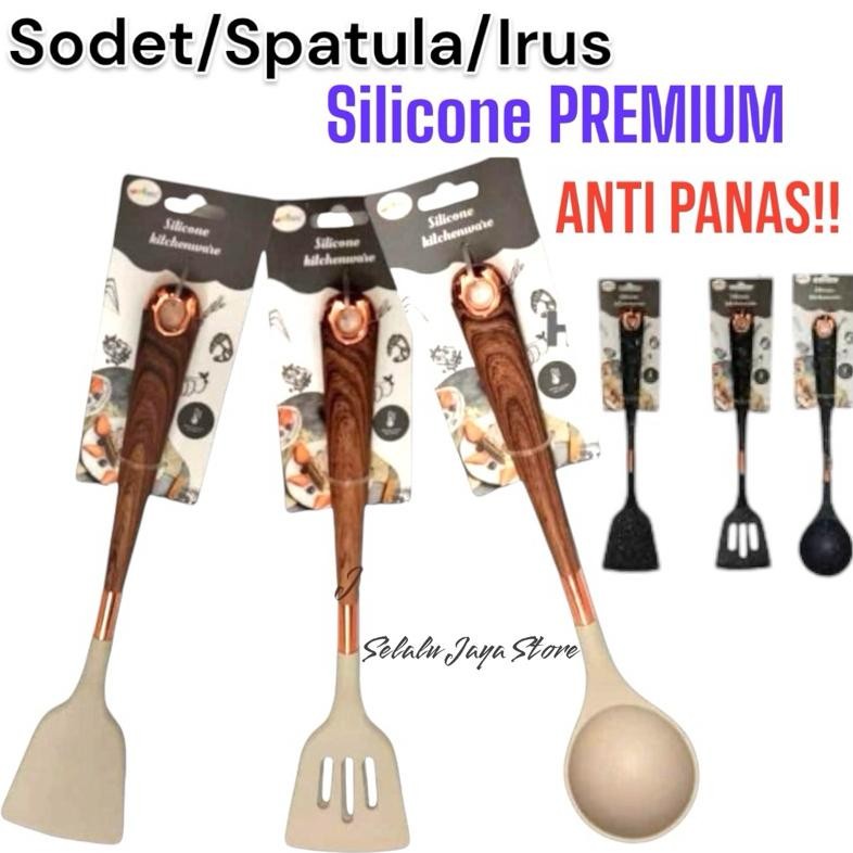 Alat masak Irus Sodet Kipas Sodet Spatula silicone silikon silicon PREMIUM