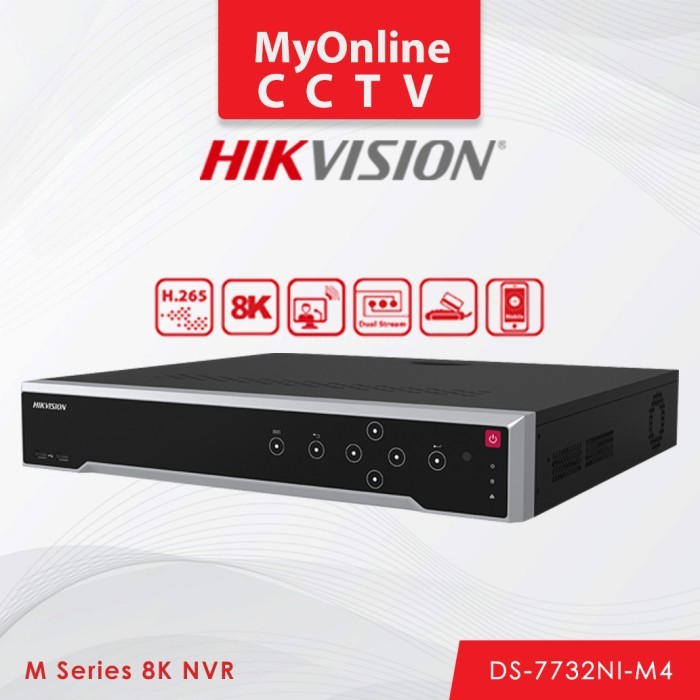 DS-7732Ni-M4 Hikvision NVR IP Camera 32MP CCTV 32CH 8K NVR