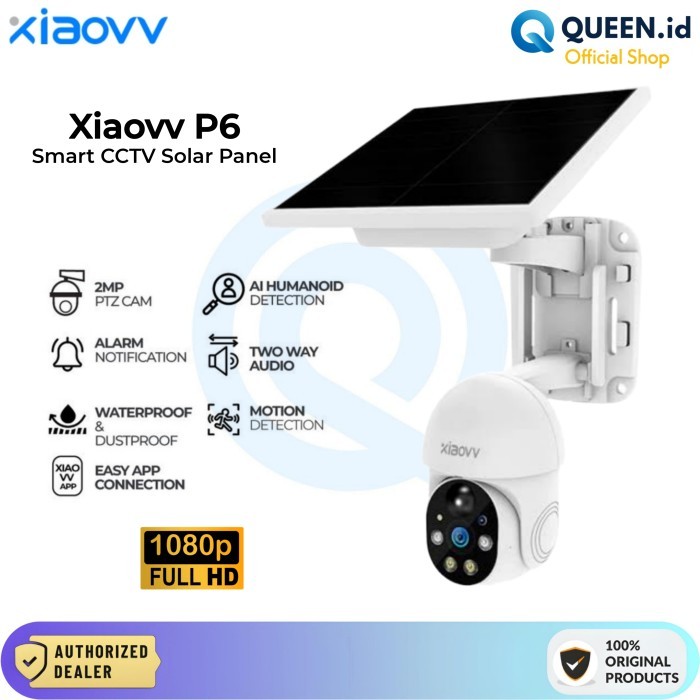 Xiaovv P6 SOLAR iP Kamera CCTV WiFi 1080P FHD PTZ Camera CCTV IP65