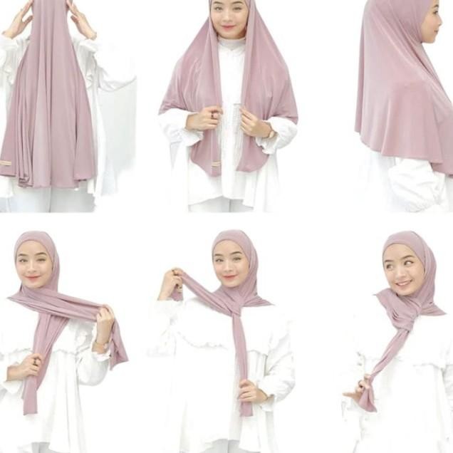 Pashna Syari Inner Instan Jersey Jumbo Hijab Jilbab Ciput Adem Polos