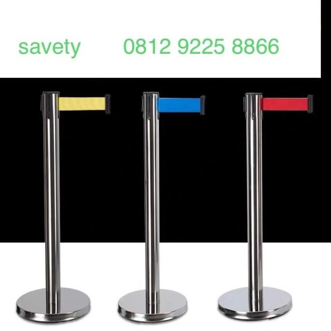 

PROMO Standing Barrier Tiang Antrian Railing Stand Pembatas Antrian St