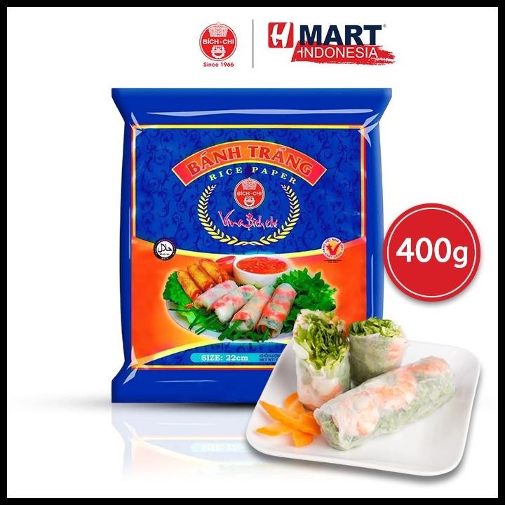 

Vina Bich Chi Banh Trang Rice Paper Round 22Cm - Kulit Lumpia Bulat 400G