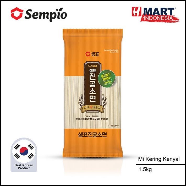 

Sempio Wheat Noodles Chewy & Thin - Mie Kering Kenyal Asli Korea 1.5Kg