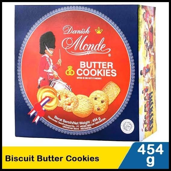 

Monde Butter Cookies 454 Gram Danish Kukis Mentega