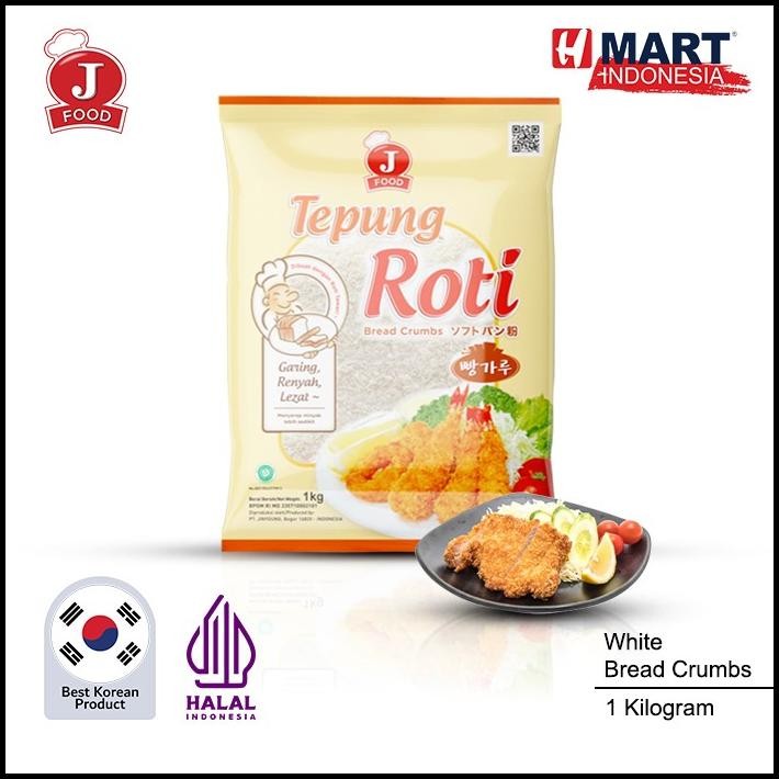 

J Food White Bread Crumbs - Tepung Roti Putih 1Kg