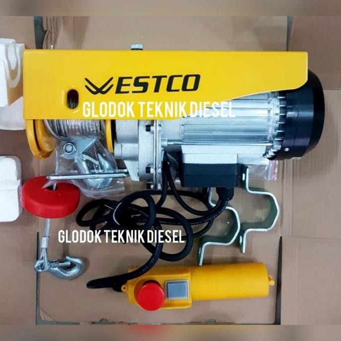 MINI ELECTRIC WIRE HOIST 600 KG TAKEL KATROL LISTRIK ROPE HOIST 600KG