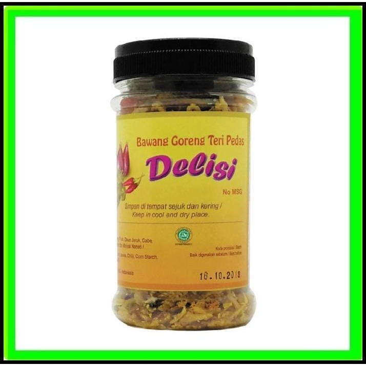 

Bawang Goreng Teri Pedas Delisi 65Gr Spicy Fried Shallot & Anchovy 65G