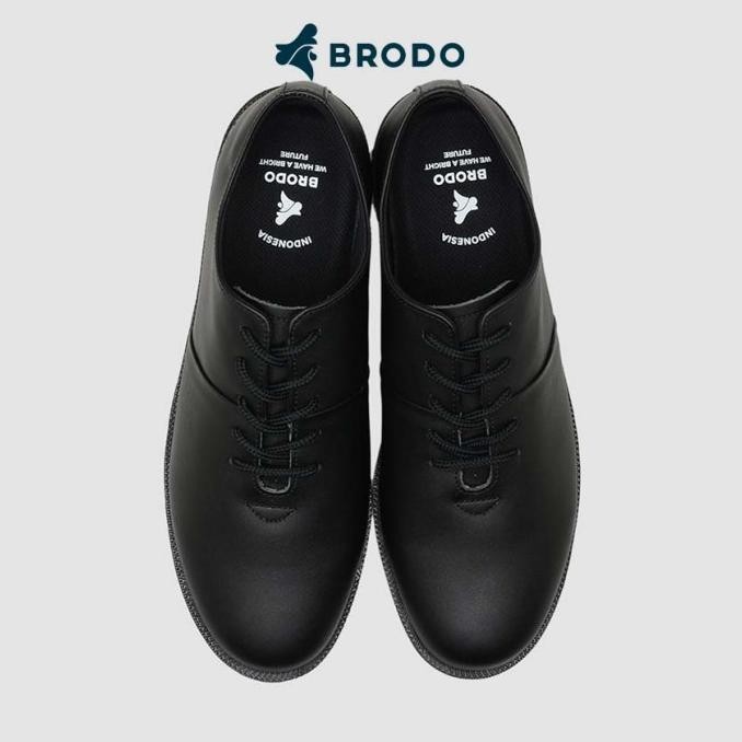BRODO - Sepatu Pria Signore Low ECO Full Black