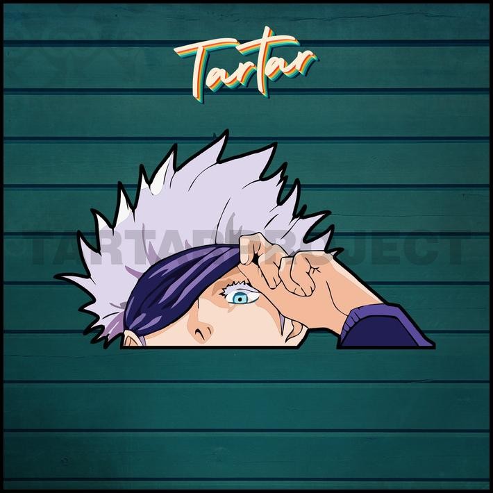 

DISKON STICKER STIKER VINYL - ANIME PEEKER GOJO SATORU !!!!