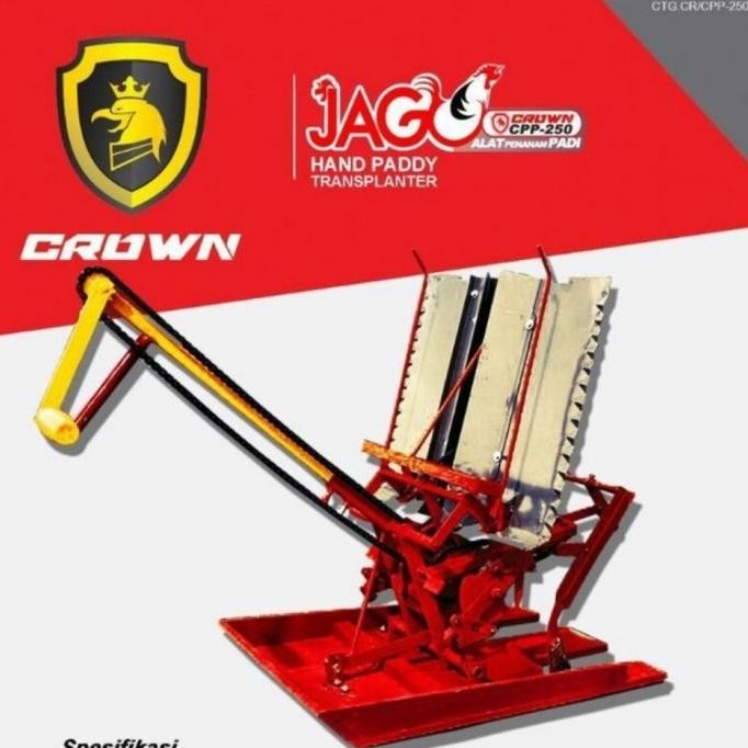 Mesin Alat Tanam Padi Manual Crown Original Dan Terpercaya