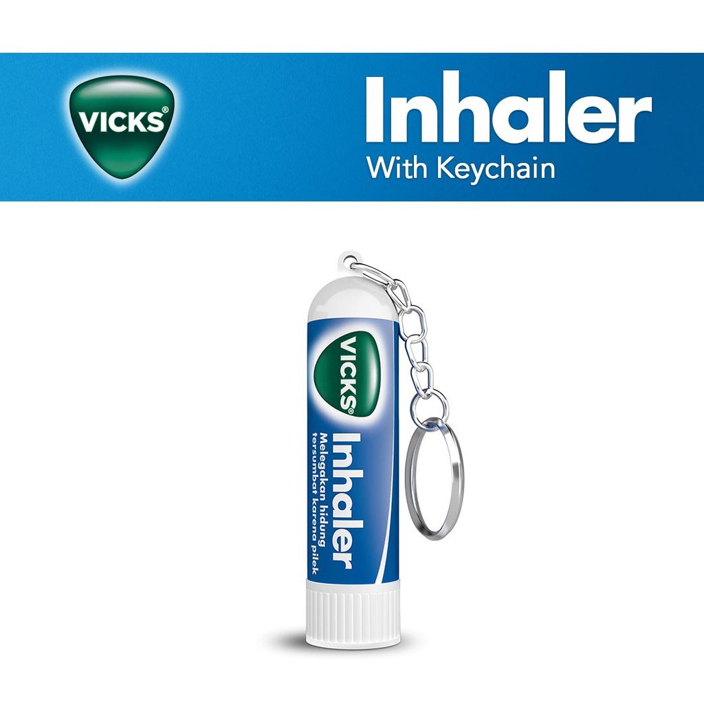 Vicks Inhaler Keychain Melegakan Hidung Tersumbat 0,5ml
