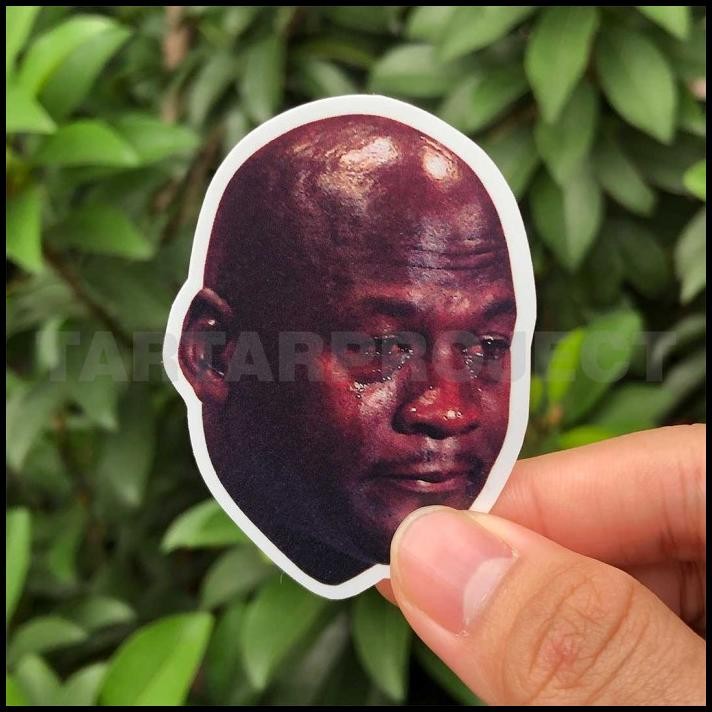 

TERBARU STICKER STIKER VINYL - MEME MICHAEL JORDAN CRYING