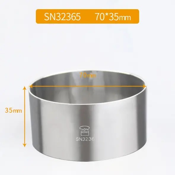 

Sanneng SN3236 - Round Mousse Ring / Cetakan Ring Cake Roti Bulat 7cm