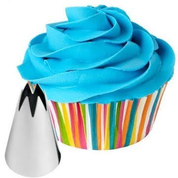 

Wilton Spuit Buttercream Kode 1M Motif Bunga Besar Stainless