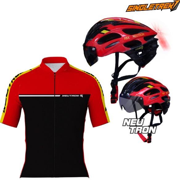 Jersey sepeda baju sepeda gowes roadbike XC Giant Blue