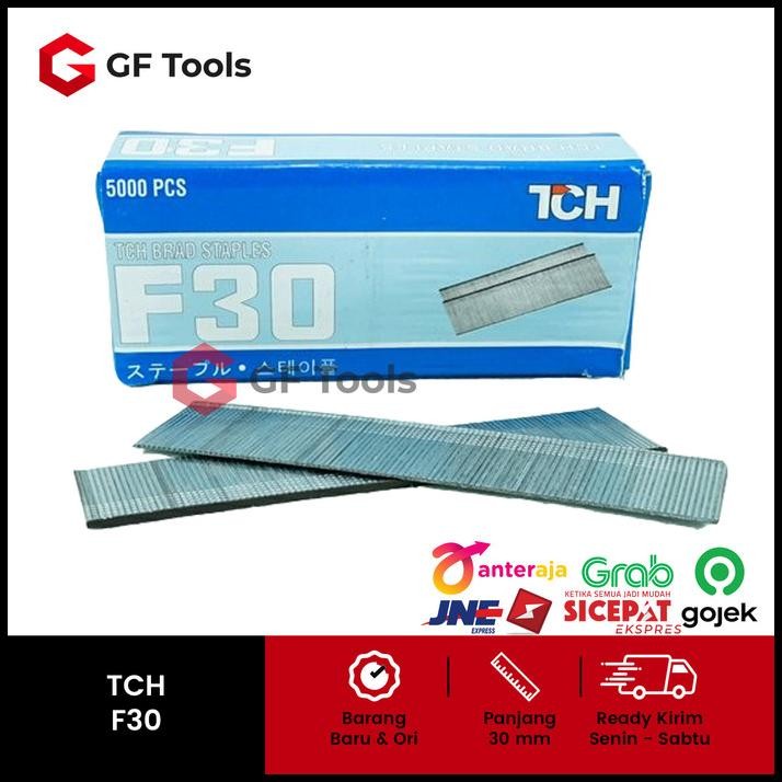 

GRATIS ONGKIR ISI PAKU TEMBAK F30 TCH STAPLES ANGIN BENTUK I 30MM AIR GUN NAILER F30 !
