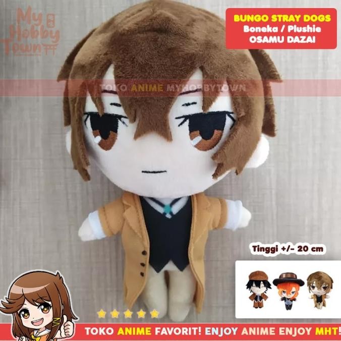 Boneka Karakter Anime Bungou Stray Dogs Osamu Dazai Plushie Doll