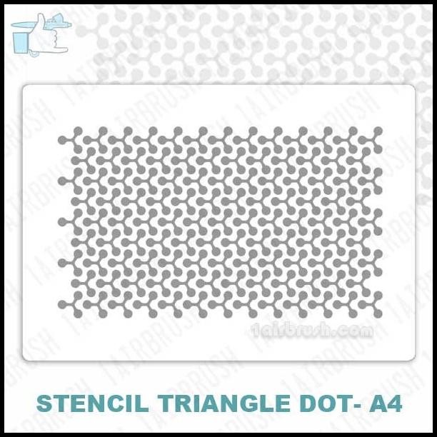 

TERBARU STENCIL CETAKAN GAMBAR - TRIANGLE DOT A4 !!