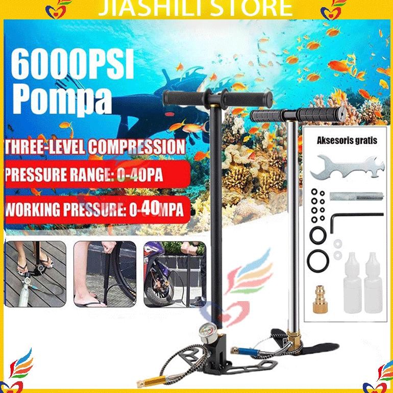 Ele Jiashili Pompa Pbarracuda 4 Stage Manometer 6 Psi Stainles Steel Bonus Kupler/Pompa Pmurah Bahan