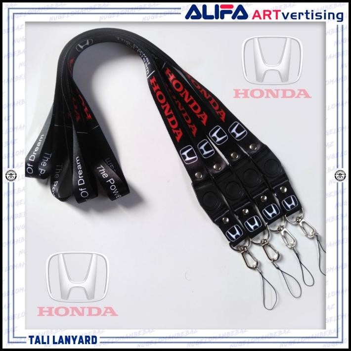 

TERMURAH TALI LANYARD GANTUNGAN ID CARD/HP/KUNCI/DLL.. HONDA MOBIL !